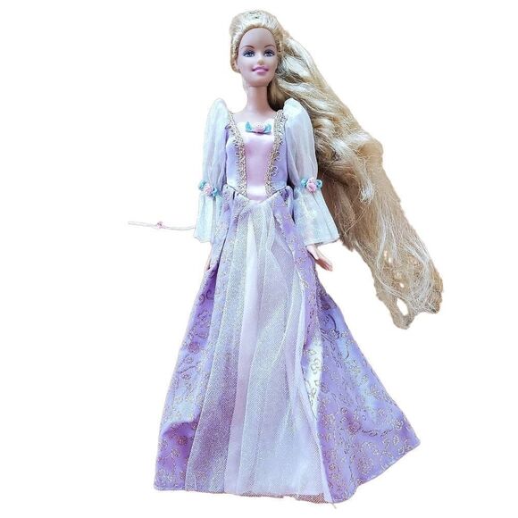 Vintage 1999 Barbie as Rapunzel Barbie Doll With Pull String - Picture 1 of 6